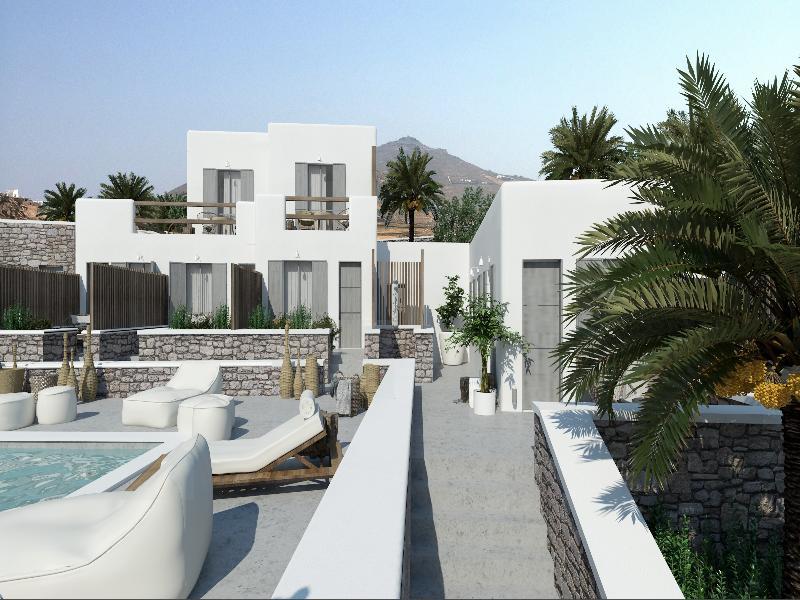 Mykonos Waves Beach House & Suites Ornos  Exterior foto