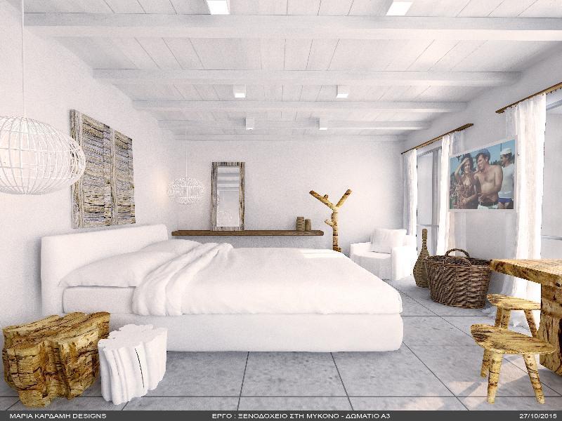 Mykonos Waves Beach House & Suites Ornos  Exterior foto